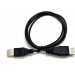 C-TECH CB-USB2AA-18-B USB A-A, prodlužovací, 1,8m, černý