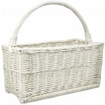 ...Proutěný koš na časopisy hranatý bělený – Zboží Dáma