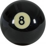 Aramith č. 8. černá 57,2 mm – Zboží Dáma