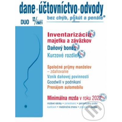 Dane, účtovníctvo, odvody č. 12/2021 bez chýb, pokút a penále - Poradca s.r.o. – Hledejceny.cz