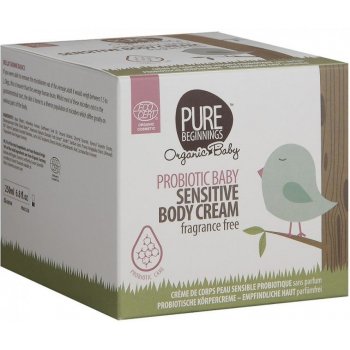 Pure Beginnings probiotický tělový krém pro citlivou dětskou pokožku bez vůně Bio 250 ml