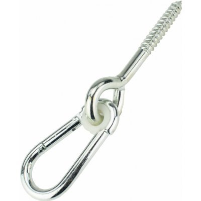 Hák houpačkový kyvný s karabinou, 10,6x230mm, Zn – Zboží Mobilmania
