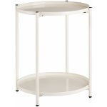 tectake 404199 odkládací stolek oxford - krémová – Hledejceny.cz