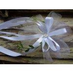 Svatební mašle - bílá, smetanová s krémovou – Sleviste.cz