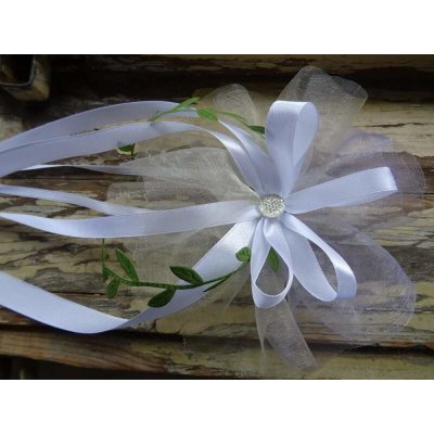 Svatební mašle - bílá, smetanová s krémovou – Sleviste.cz