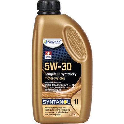 Velvana Syntanol Longlife III 5W-30 1 l | Zboží Auto