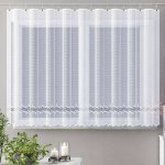 Forbyt Ventura žakárová BELINDA, ornamenty, vlnky, s bordurou, bílá, výška 180cm (v metráži) – Zboží Dáma