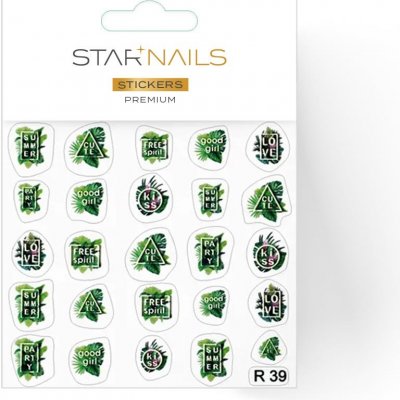 Nálepky na nehty 3D Premium samolepky R39 – Hledejceny.cz