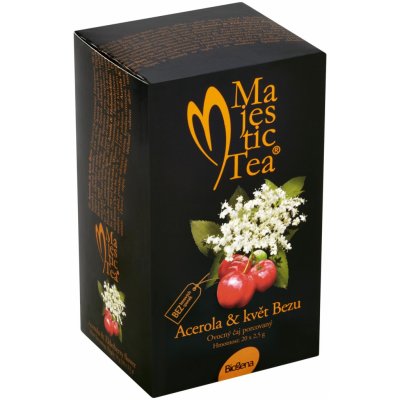 Biogena Majestic Tea Acerola & květ Bezu 20 x 2,5 g – Hledejceny.cz