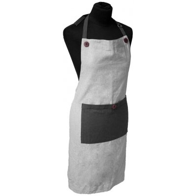 Arome Home Kuchyňská zástěra pánská světle a tmavě šedá – Zboží Dáma