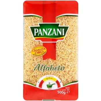 Panzani Alfabeto bezvaječné semolinové sušené těstoviny - 0,5 kg