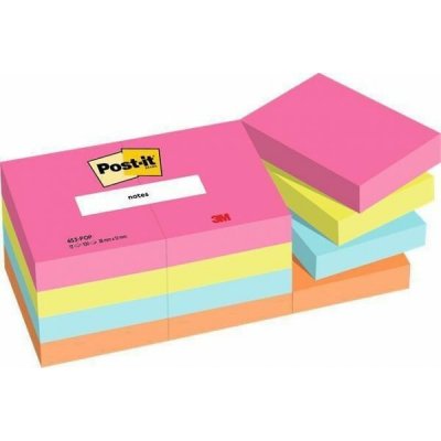 Samolepící bloček "Poptimistic", mix barev, 38 x 51 mm, 12 x 100 listů, 3M POST IT 7100259 – Hledejceny.cz