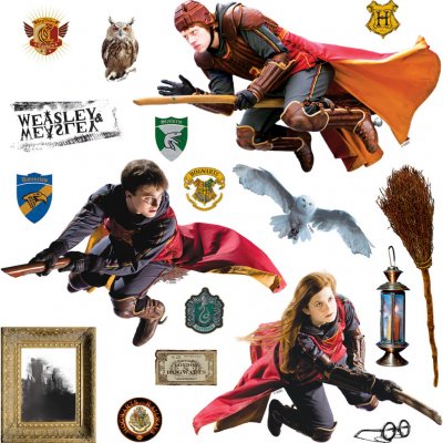 AG Design DK1645 Samolepicí dekorace Harry Potter, rozměry42,5 x 63 cm – Zbozi.Blesk.cz