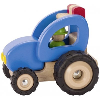 Goki Dřevěný traktor – Zboží Mobilmania