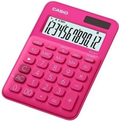 Casio MS 20 UC, 12 míst, červená – Hledejceny.cz