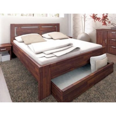 HP nábytek Úložný prostor 3/4 Supra buk 150 x 20 x 86 cm (do čela 180 cm) – Zboží Dáma