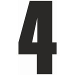 Samolepící 4 samolepící vinylová fólie velikost znaku 200 mm – Zboží Mobilmania