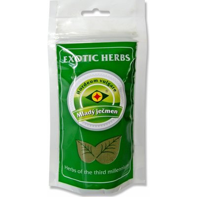 Exotic Herbs Mladý Zelený Ječmen 100% Sušená šťáva v prášku 75 g – Hledejceny.cz