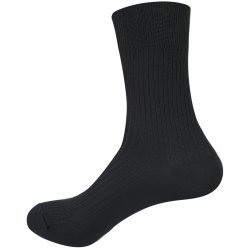 VTR Bavlněné zdravotní ponožky v provedení žebro černá