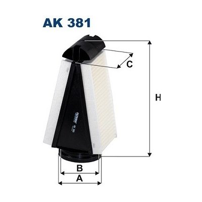 Vzduchový filtr FILTRON AK 381 – Hledejceny.cz