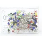 Špendlík skl. hl. 0,6x30 mm 10g barevná – Zboží Dáma