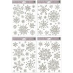 Okenní fólie vločky sněhový efekt stříbrná – Zboží Dáma