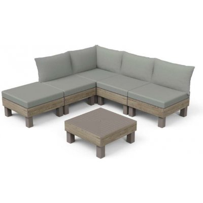 Keter Elements 5místný modulární set ashwood 262541 – Sleviste.cz