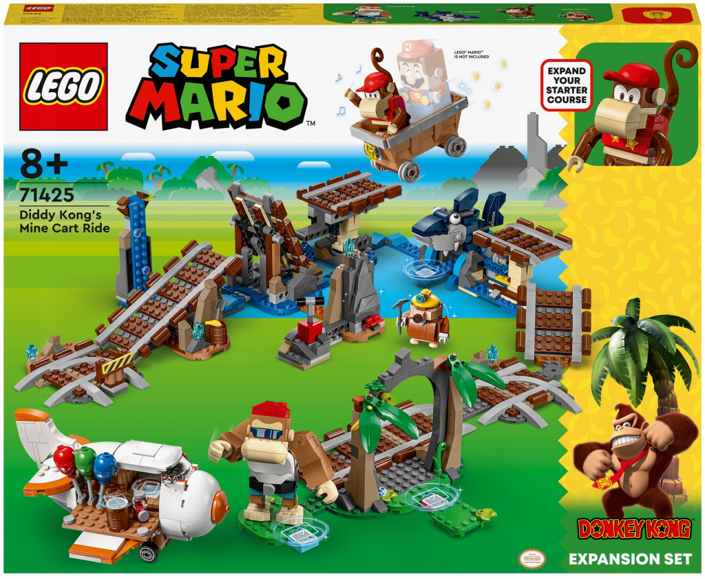 LEGO® Super Mario™ 71425 Diddy Kongova jízda v důlním vozíku