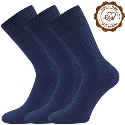 Lonka ponožky Zebran 3 pár tm.modrá – Zboží Mobilmania