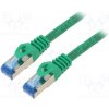 síťový kabel Lanberg PCF6A-10CC-0100-G Patch, S/FTP, 6a, lanko, CCA, LSZH, 1m, zelený