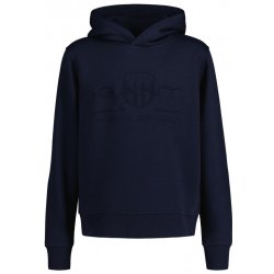 Gant Tonal Shield Hoodie modrá