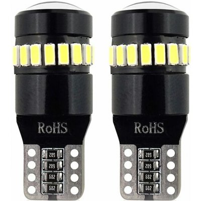 Žárovka LED CANBUS 18SMD 3014 + 1SMD T10 W5W White 12V/24V, 02446 – Zboží Mobilmania