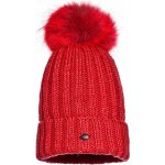 Goldbergh una beanie real raccoon fur dámská čepice red – Hledejceny.cz