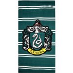 CurePink Ručník osuška Harry Potter Kolej Zmijozel 90 x 180 cm – Zboží Dáma