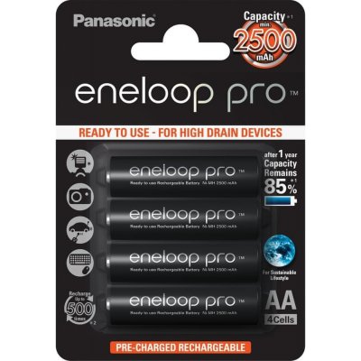 Panasonic Eneloop Pro AA 4ks 3HCDE/4BE od 369 Kč - Heureka.cz