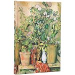 Cezanne''s Terracotta Pots and Flowers Midi 18-Month Hardcover Dayplanner Elastic Band Closure Horizontal Paperblanks 2027 – Hledejceny.cz