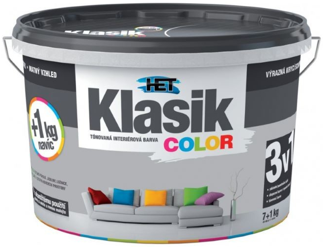 Het Klasik Color - KC 167 šedý betonový 7+1 kg