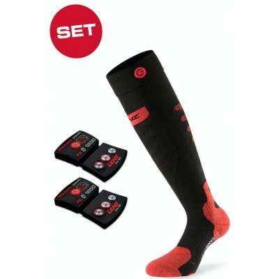 Lenz ponožky set of heat sock 50 lithium pack Černá – Zboží Mobilmania