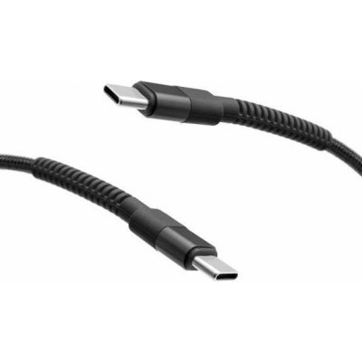 Mobilnet KAB-0238-TYP-TYPEC 2× USB-C 60W, 1m, černý