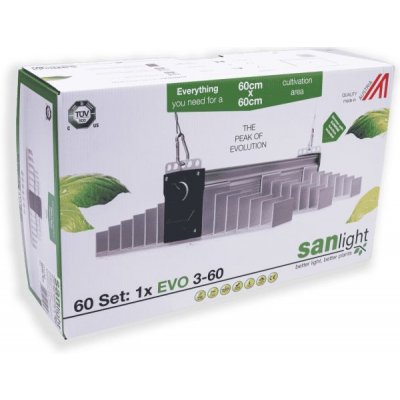 SANlight EVO LED Set 60 - 200W pro 60x60 cm 3 µmol/J - V1.5 – Zbozi.Blesk.cz