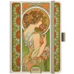 Alfons Mucha A5 Denní 2027 Zelený – Zboží Živě