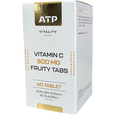 ATP Vitality Vitamin C 500 mg Fruity Tabs 60 tablet – Zboží Mobilmania