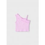 Mayoral tílko na jedno rameno s plisovanou aplikací světle růžové – Zboží Dáma