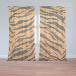 Sablio Záclony Tygří vzor: 2ks 150x250cm – Hledejceny.cz