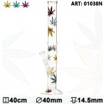 Hemp Skleněný bong Leaves 40 cm – Zboží Dáma