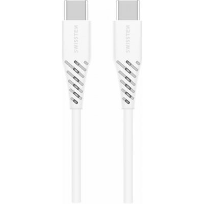 Swissten 71506530 nabíjecí a synchronizační, USB-C na USB-C, USB 2.0, 5A, Power Delivery 100W, 2,5m, bílý – Zboží Mobilmania