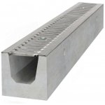 GUTTA Betonový žlab A15 s pozinkovanou mříží H160 1000 x 130 x 160 mm – Sleviste.cz