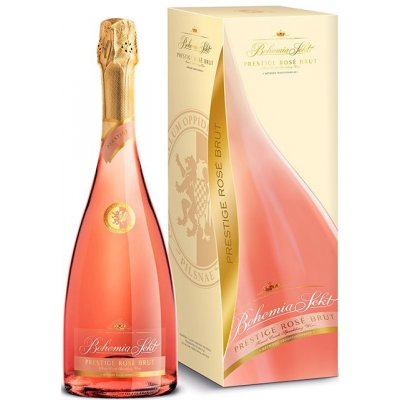 Bohemia Sekt Prestige Rosé Brut Jakostní růžové 12,5% 0,75 l (karton) – Hledejceny.cz