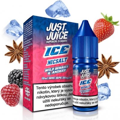 Just Juice Salt ICE Wild Berries & Aniseed 10 ml 20 mg – Hledejceny.cz