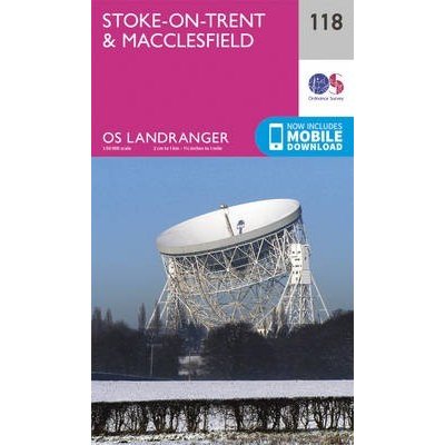 Stoke-On-Trent & Macclesfield Ordnance SurveySheet map, folded